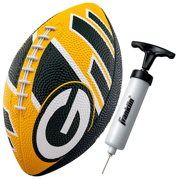 Franklin Sports NFL Greenbay Packers Football - Youth Football - Mini 8.5 Rubber Football - Perfect for Kids - Team Logos and Colors!