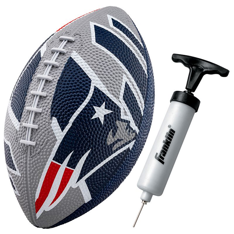 Franklin Sports NFL New England Patriots Mini 8.5 Football, Blue