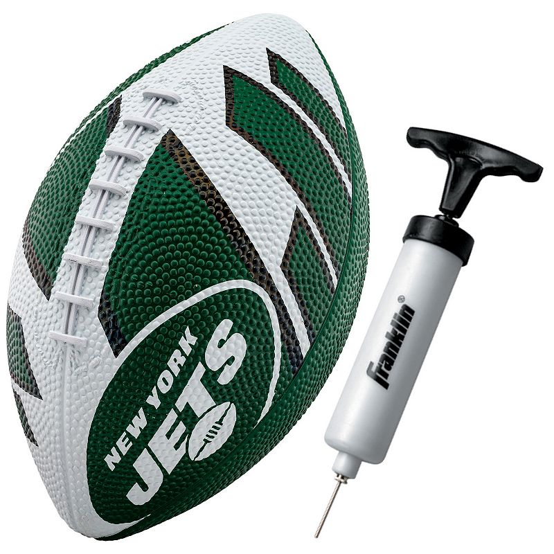 Franklin Sports NFL New York Jets Mini 8.5 Football, Green