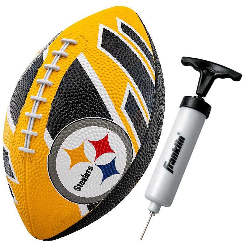 Franklin Sports NFL Pittsburgh Steelers Mini 8.5 Football, Black