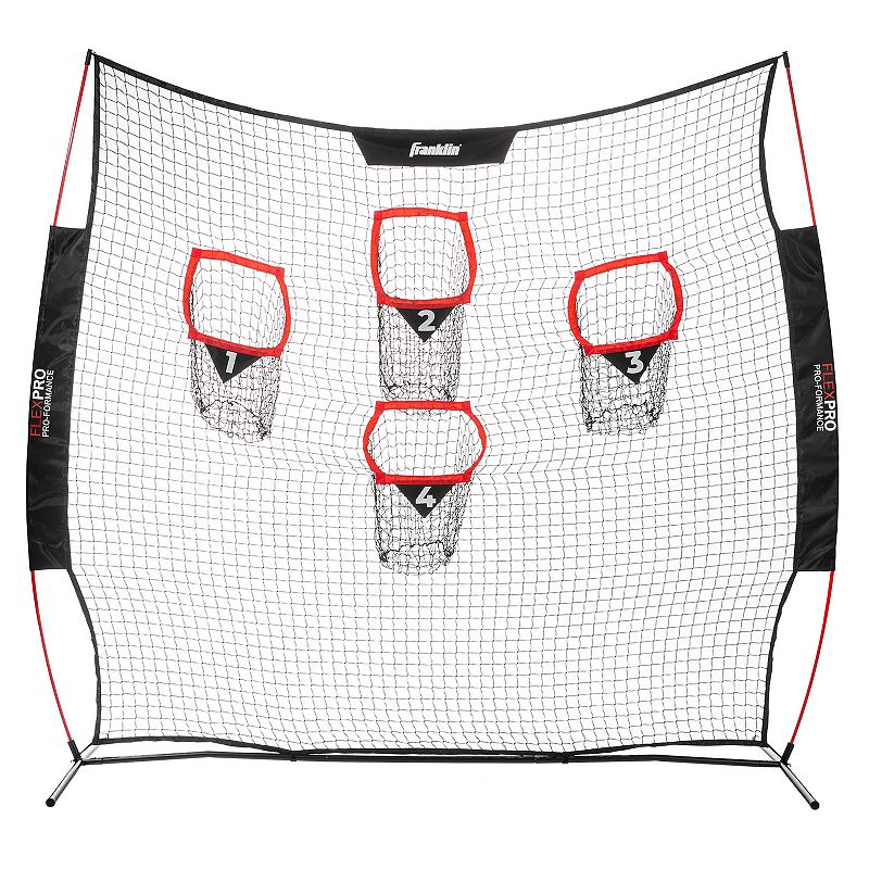 Franklin Sports 8-Foot Football Accuracy Target, Black Red White