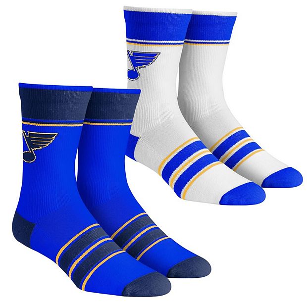 Unisex Rock Em Socks St. Louis Blues Three-Pack Crew Set Size: Small/Medium