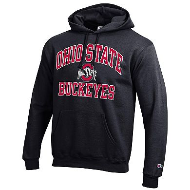 Men's Champion Black Ohio State Buckeyes High Motor Pullover Hoodie