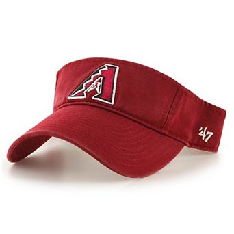 Men's '47 Red Arizona Diamondbacks Clean Up Logo Visor