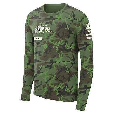 Men's Nike Camo Georgia Bulldogs Military Long Sleeve T-Shirt