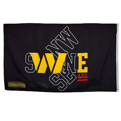 DC PROPER Black Washington Commanders 3' x 5' Legacy Flag