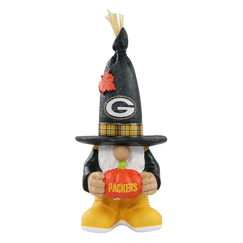 FOCO Green Bay Packers Harvest Straw Gnome, Multicolor