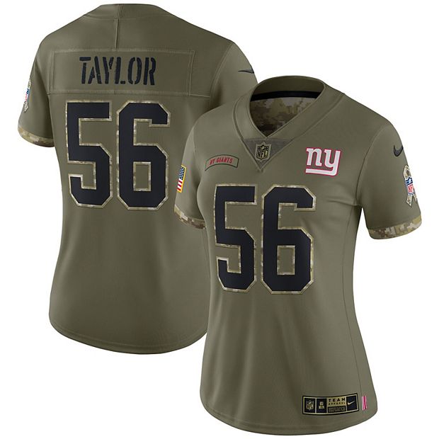 Women's Nike Lawrence Taylor Olive New York Giants 2022 Salute To Service  Retired Player Limited Jersey