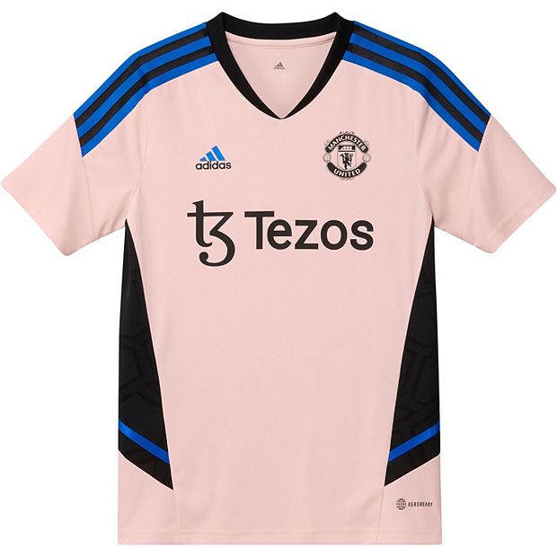 Men's adidas Pink Manchester United 2022/23 Training Jersey