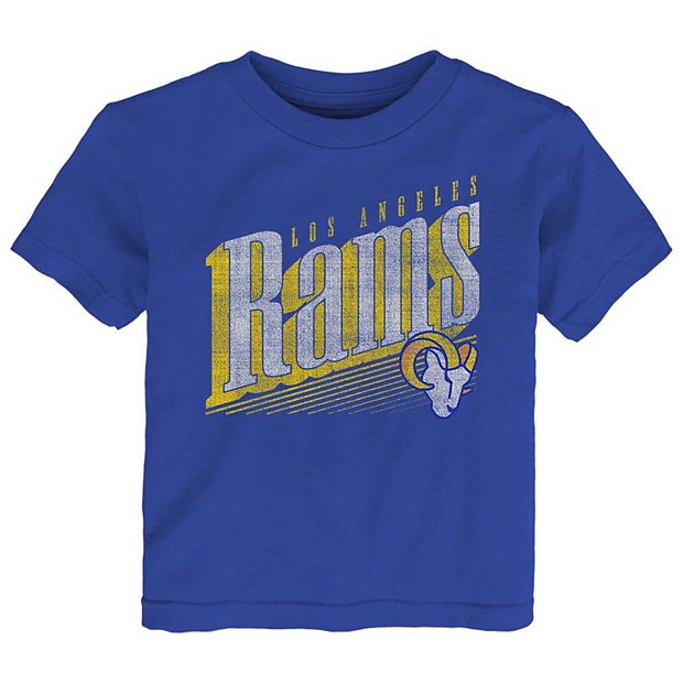 Men's Junk Food Royal Los Angeles Rams Established Long Sleeve T-Shirt