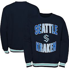 Seattle Kraken Fanatics Branded Iconic Secondary Colour Logo Graphic Hoodie  - Navy - Mens