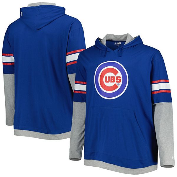 Men's Royal Chicago Cubs Big & Tall Jersey Short Sleeve Pullover Hoodie  T-Shirt