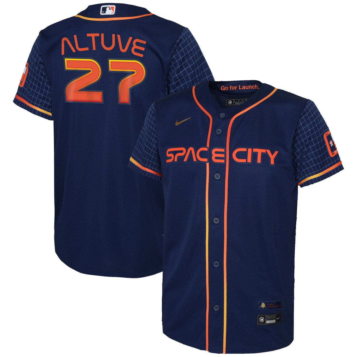 Men's Nike Jose Altuve Navy Houston Astros 2022 City Connect Replica Player Jersey, 3XL