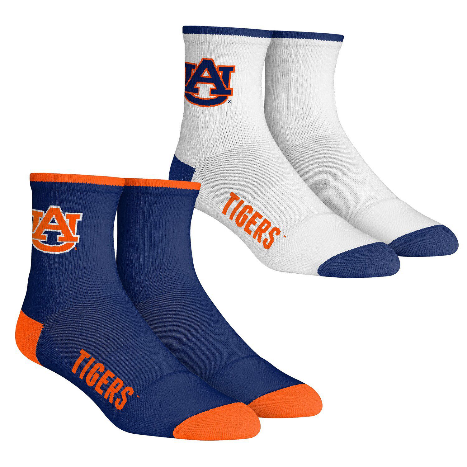 Men's Rock Em Socks Clemson Tigers Core Team 2-Pack Quarter Length Sock Set