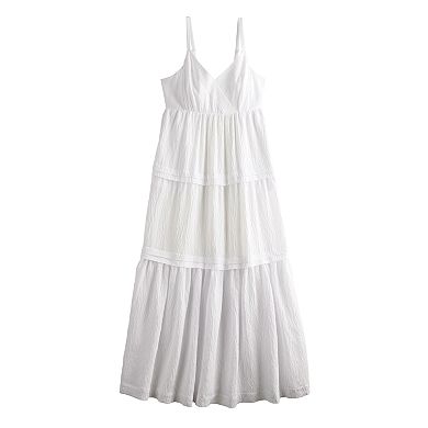 Women's Simply Vera Vera Wang Pintuck Tiered Maxi Dress