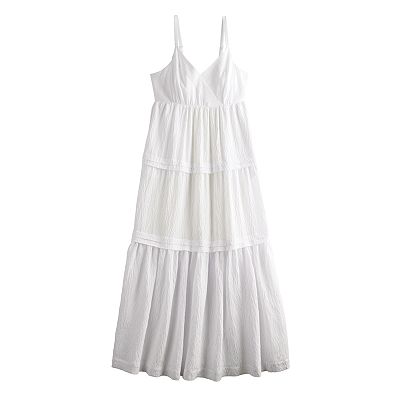 Women's Simply Vera Vera Wang Pintuck Tiered Maxi Dress