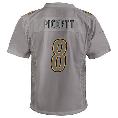 Youth Nike Kenny Pickett Gray Pittsburgh Steelers Atmosphere Game Jersey