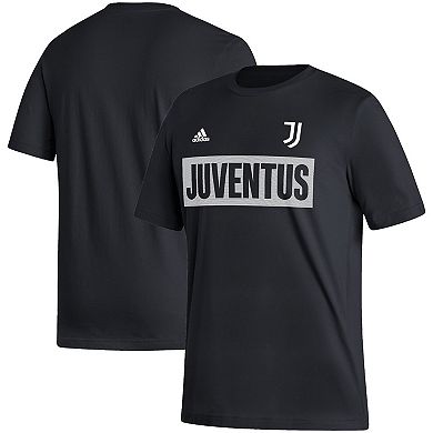 Men's adidas Black Juventus Culture Bar T-Shirt