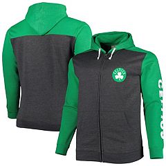 Boston Celtics New Era Wordmark Pullover Hoodie - Heathered Gray