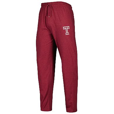 Men's Concepts Sport Cherry/Charcoal Temple Owls Meter Long Sleeve T-Shirt & Pants Sleep Set