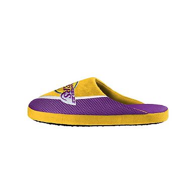 Men's FOCO Los Angeles Lakers Big Logo Color Edge Slippers