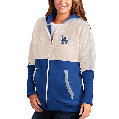 Womens dodgers zip up hoodie sale