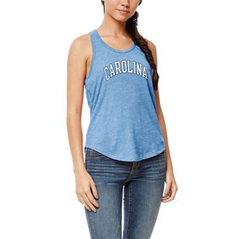 Women's League Collegiate Wear Carolina Blue North Carolina Tar Heels Two-Hit Intramural Tri-Blend Scoop Neck Racerback Tank Top