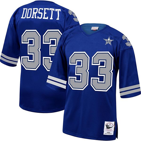 Men's Mitchell & Ness Tony Dorsett Royal Dallas Cowboys 1984 Authentic  Retired Player Jersey