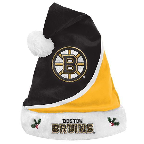 Boston Bruins NFL Holiday Santa Hat Team Colors New