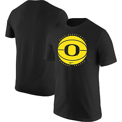Men's Nike Black Oregon Ducks Basketball Logo T-Shirt