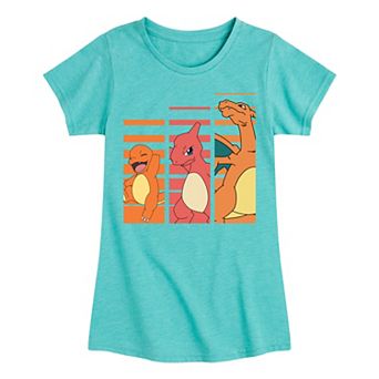 Girls 7-16 Pokemon Charmander Evolutions Graphic Tee