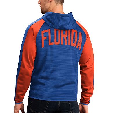 Men's G-III Sports by Carl Banks Royal Florida Gators Neutral Zone Raglan Full-Zip Track Jacket Hoodie