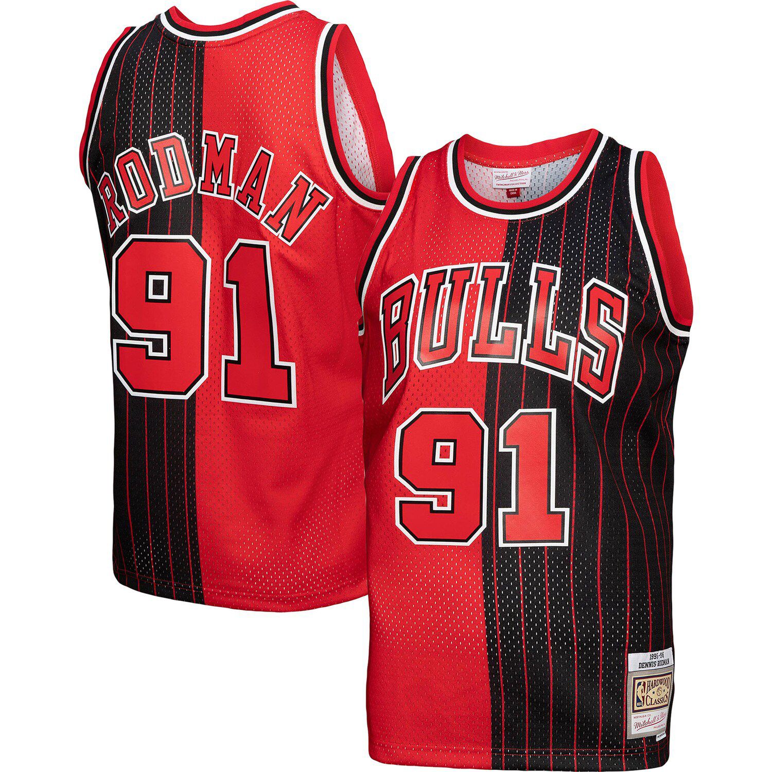 Men's Mitchell & Ness Steve Kerr Black Chicago Bulls 1995-96 Hardwood Classics Swingman Player Jersey