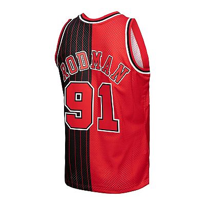 Adidas Dennis Rodman Chicago Bulls 1995-96 Hardwood Classic orders Jersey