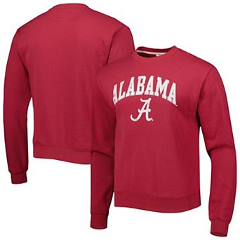 Men's League Collegiate Wear Crimson Alabama Crimson Tide 1965 Arch Essential Fleece Pullover Sweatshirt
