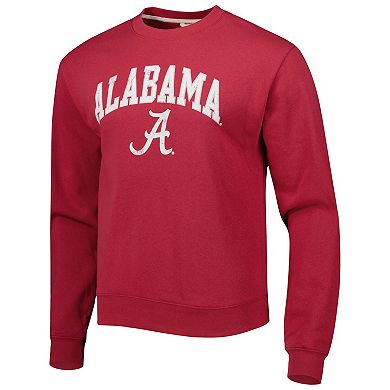 Men's League Collegiate Wear Crimson Alabama Crimson Tide 1965 Arch Essential Fleece Pullover Sweatshirt