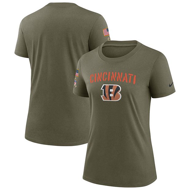 Women's Nike Olive Cincinnati Bengals 2022 Salute To Service Legend T-Shirt