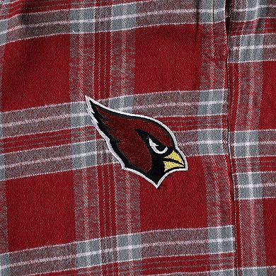 Men's Concepts Sport Cardinal/Gray Arizona Cardinals Big & Tall Flannel Sleep Set