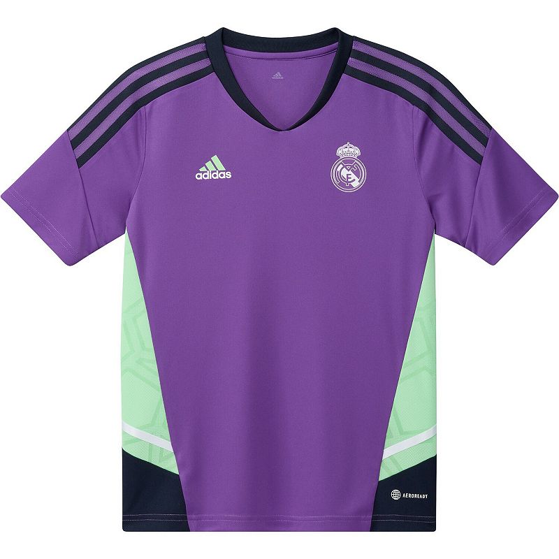 UPC 196460690889 product image for Youth adidas Purple Real Madrid 2023/24 Training Jersey, Boy's, Size: YTH Medium | upcitemdb.com