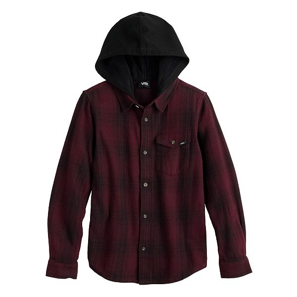 Boys 820 Vans® Fusion Hooded Button Down Shirt