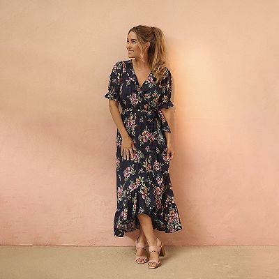 Women's LC Lauren Conrad Ruffled Wrap Maxi Dress