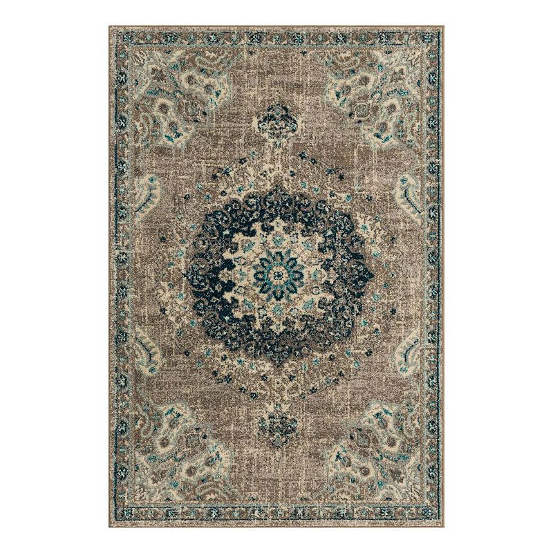 Unique Loom Alexis Penrose Rug, Med Grey, 8Ft Sq