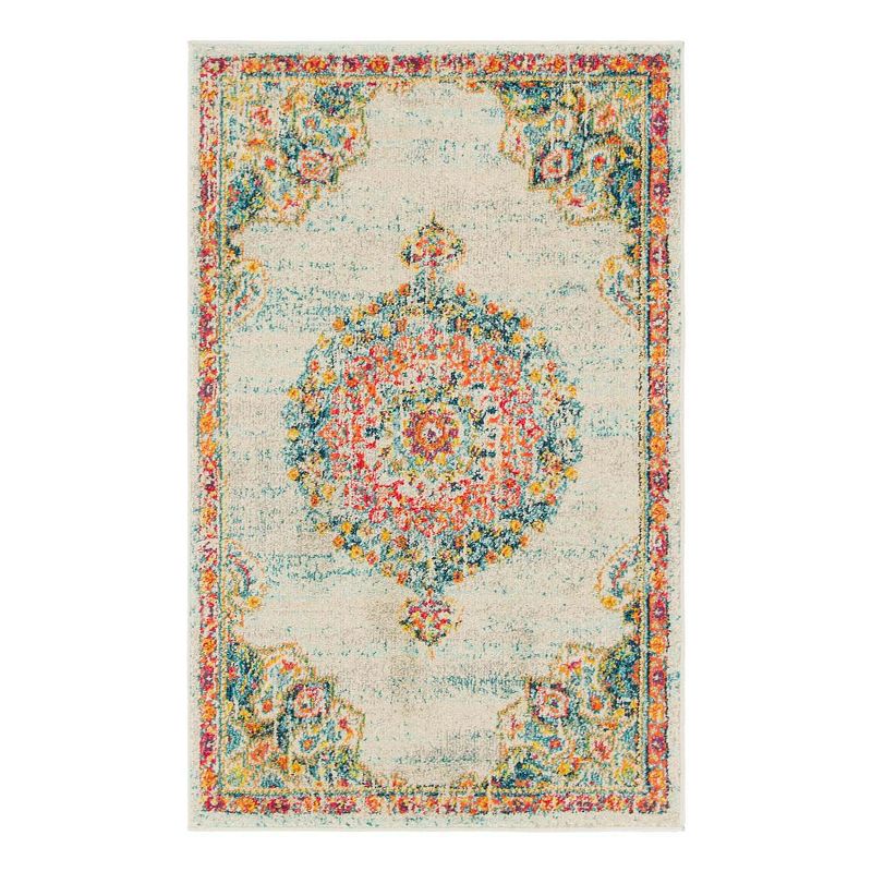 Unique Loom Alexis Penrose Rug, White, 8Ft Sq