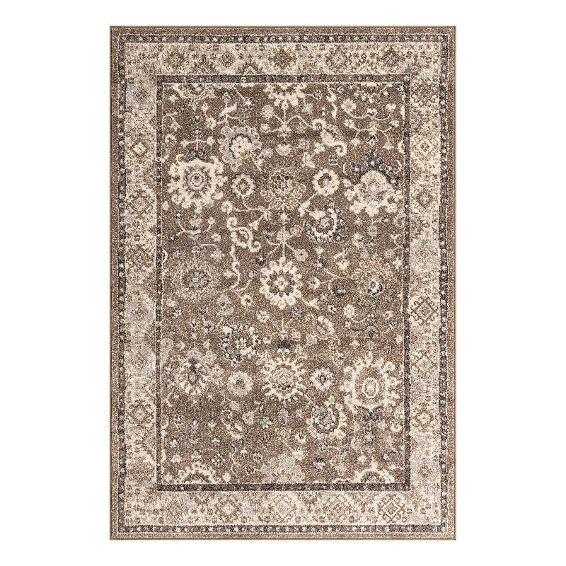 Unique Loom Krystle Penrose Rug, Brown, 10X14 Ft