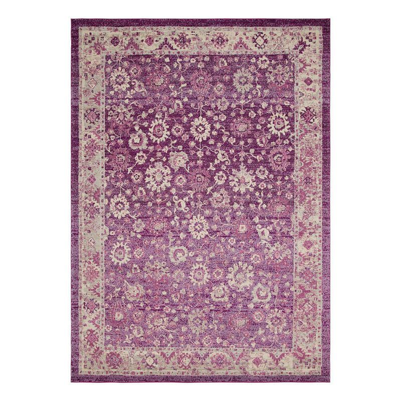 Unique Loom Krystle Penrose Rug, Purple, 10X14 Ft