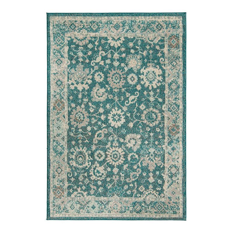 Unique Loom Krystle Penrose Rug, Blue, 8Ft Sq