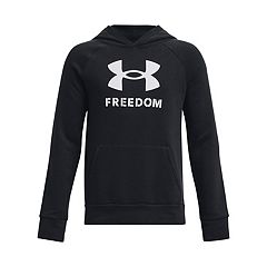  Under Armour Boys Freedom BFL Rival Hoodie, Academy Blue  (408)/White, Youth X-Small: Clothing, Shoes & Jewelry