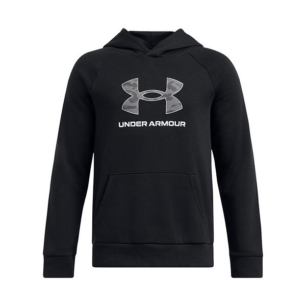 Boys 8-20 Under Armour Rival Fleece Big Logo Hoodie - Black (SMALL)