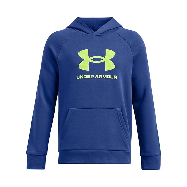 Boys 8-20 Under Armour Rival Fleece Big Logo Hoodie - Blue (X LARGE)