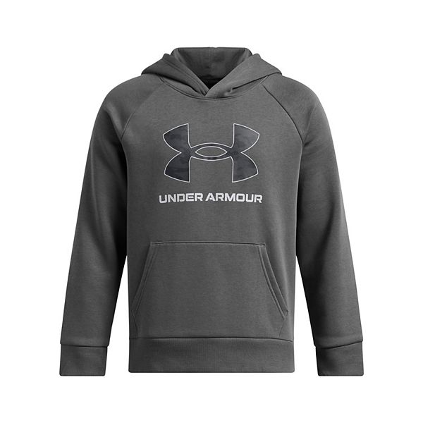 Boys 8-20 Under Armour Rival Fleece Big Logo Hoodie - Castlerock (LARGE)